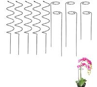 Tomato Twist Stake,6/10PCS Spiral Tomato Stakes,2025 New Plant Support Stakes Single Stemmed Flower Support Hoops Spiral, to Grow Upright Makes Plants (Straight + Curved,10pcs)