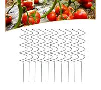 Tomato Twist Stake, Spiral Plant Support, Tomato Spiral Stakes, Plant Supports, Limbing Plant Stake Tower Plant Supports (B-10PC)