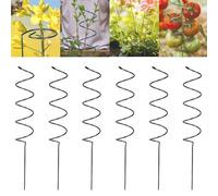 Tomato Twist Stake, Spiral Tomato Stakes, Climbing Plant Stand Tower Plant Supports (Spiral Wire*6pc)
