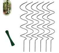 Tomato Twist Stake, Twisted Tomato Stakes, Plant Supports Spiral Tomatos Cages, Climbing Plant Supports, Spiral Plant Support for Potted Plants Rose Vine (6pcs)