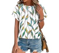 Tomatofrydan Magliette Donna Estive T-Shirt Manica Corta Shirt Elegante Basic Top Casual Tshirt Estiva con Modello Vintage Casual Tee Maglietta Manica Corta