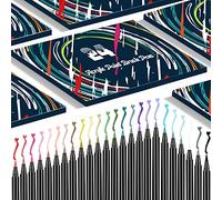 Tomaxis Pennelli ad Acquerello in Acrilico - Set di 24 Colori per Disegno Artistico, Pennarelli per Artigianato Fai da Te, Rocce, Vetri, Ceramiche, Legno, Tela, Tazze, Biglietti Regalo