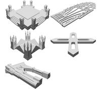 Tomb Display with Arch and Fence for Halloween Decoration
