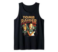 Tomb Raider II Staring Lara Croft Vintage Collage Video Game Canotta