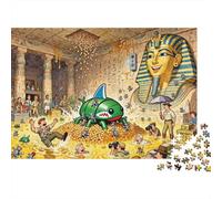 Tomba del Faraone Booby Trap Bonanza Puzzle in Legno Impermeabile Puzzles Da 1000 Pezzi Regali Per Adulti Divertenti Per Decorazioni Domestiche