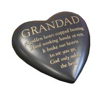 Tomba Grigio Cuore Memorial Beige Placca Thoughts Of You - Nonno