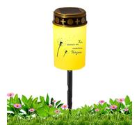 Tomba per il cimitero | tè senza fiamma | tomba a LED con supporto, decorazione commemorativa per giardino cimitero cortile