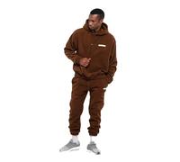 TOMBARRON Tuta da uomo per il tempo libero Oversized Fleece Tracksuit | M | Camel