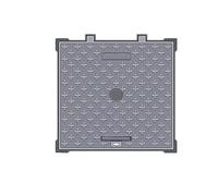 Tombino Chiusino Telaio Con Coperchio Ghisa, copertura per scarico del pavimento, pozzetto di drenaggio, per vialetti stradali, parcheggi stradali, fosse(80 * 100cm/31.4 * 39.3in)