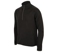 Tombo Mens manica lunga 1/4 Zip Top (TL562) - Nero Base strato T-Shirt