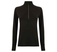 Tombo Performance Top Cerniera ad un quarto Manica Lunga Donna (RW9658)