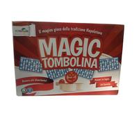 Tombola 24 cartelle in plastica chiusura automatica bingo 90 numeri in legno