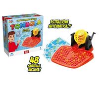 Tombola Automatica 48 Cartelle con Bussolotto Girevole Gioco Bingo Lotto