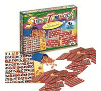 TOMBOLA NATALIZIA SUPER SPECIAL 48 CARTELLE IN PLASTICA GIOCO DI SOCIETA'