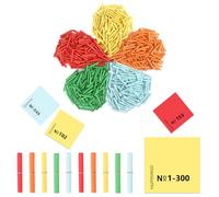 Tombola Set da 500 pezzi Tombola senza vincere 1 - 500 colpi sciolti Tombola Tombola Tombola senza rotoli colorati misti senza profitti numerati per feste e tempo libero