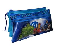 Tombolino a 3 scomparti Avengers Marvel astuccio scolastico multiscomparto cancelleria organizer portapenne matite colori