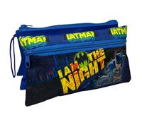 Tombolino a 3 scomparti Batman astuccio scolastico multiscomparto cancelleria organizer portapenne matite colori