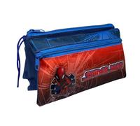 Tombolino a 3 scomparti Spiderman astuccio scolastico multiscomparto cancelleria organizer portapenne matite colori