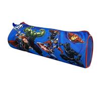 Tombolino Avengers, Marvel, astuccio scolastico rotondo, scuola, cancelleria, organizer portapenne, matite, colori