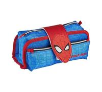 Tombolino Spiderman Marvel, astuccio scolastico organizer con elastici, portapenne con una zip