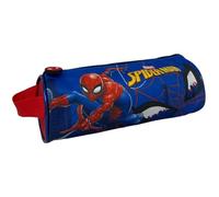 Tombolino Spiderman Marvel astuccio scolastico rotondo con manico scuola cancelleria organizer portapenne matite colori