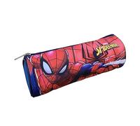 Tombolino Spiderman, Marvel, astuccio scolastico rotondo, scuola, cancelleria, organizer portapenne, matite, colori