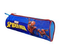 Tombolino Spiderman, Marvel, astuccio scolastico rotondo, scuola, cancelleria, organizer portapenne, matite, colori