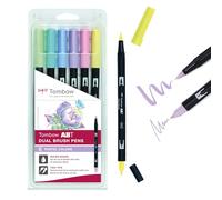 Tombow ABT-6P-2 Set 6 marker Dual Brush pastello