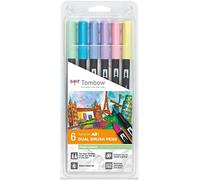 Tombow ABT-6P-2 Set 6 Pennarelli, Pastello - NUOVO