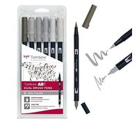 Tombow ABT-6P-6 marker Dual Brush, Grigi