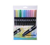 Tombow ABT Dual Brush Pen - Pastels Colours (Pack of 12)