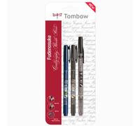 Tombow, Brush Pen Fudenosuke, colore: nero Dual Pen + Weich + Hart