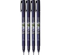 Tombow Brush Pen Fudenosuke, punta dura, colore inchiostro: nero