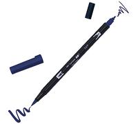 Tombow DUAL BRUSH-569 - Pennarello a doppia punta pennello. Colore jet blue.