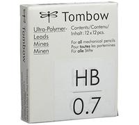 Tombow ex-07p-hb - Scatola 12 tubi con 12 mine, 0.7 mm