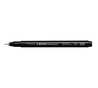 Tombow Fineliner MONO Drawing Pen, larghezza tratto 005 (circa 0,20 mm), inchiostro pigmentato, resistente all'acqua e alla luce, per schizzi, illustrare e disegnare, nero, WS-EFL-H-005