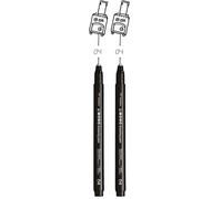 Tombow Fineliner MONO drawing pen, larghezza tratto 04 (circa 0,40 mm), inchiostro pigmentato, resistente all'acqua e alla luce, per schizzi, illustrare e disegnare, nero, WS-EFL-H-04