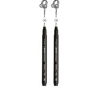 Tombow Fineliner MONO drawing pen, larghezza tratto 06 (circa 0,55 mm), inchiostro pigmentato, resistente all'acqua e alla luce, per schizzi, illustrare e disegnare, nero, WS-EFL-H-06