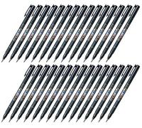 Tombow Fudenosuke Brush Pen (gcd-112), punta morbida, nero Body, set di 30 con ecologia Sticky notes
