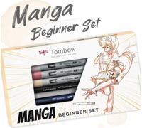 Tombow Manga Set per principianti | Abt Pro marcatore alcolico per manga espressivi, con istruzioni passo-passo (lingua italiana non garantita), 7 pezzi