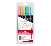 Tombow ABT-6P-4 marker Dual Brush, Multicolore