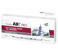 Tombow Marker alcohol ABT PRO Dual Brush 12P-4 Lndscape (12)