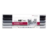 Tombow Marker alcohol ABT PRO Dual Brush 5P-4 Cold grey (5)