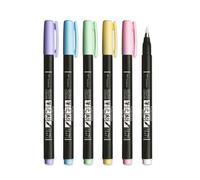 Tombow Marker Fudenosuke soft pastel set (6)