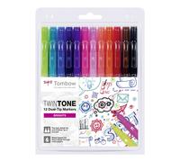 Tombow Marker TwinTone bright 0.3/0.8 (12)