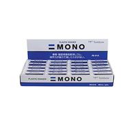 Tombow Mono Eraser, 40 PC Display Box, Bianco, Piccolo, Confezione da 40