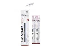 Tombow Mono Eraser Set - Zero Round Tip Eraser With Refills (Pack of 2) - White