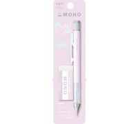 Tombow MONO Graph e Mono, gomma da 0,5 mm, rosa, precisione con punta da 4 mm, innovativo meccanismo di agitazione, pinza in ottone più stabile, ricaricabile, incl. gomma [SH-MG85-PE04A]