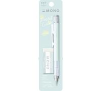 Tombow MONO Graph e Mono, gomma da 0,5 mm, verde menta, precisione con punta da 4 mm, innovativo meccanismo di agitazione, pinza in ottone più stabile, ricaricabile, incl. gomma [SH-MG64-PE04A]