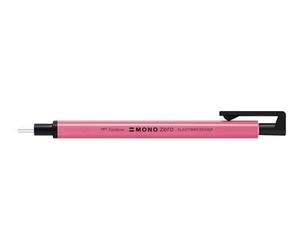 Tombow Mono Zero Eraser Pen neon rosa, cancellazione precisa con punta rotonda da 2,3 mm, corpo sottile, ricaricabile, materiale riciclato [EH-KUR83]